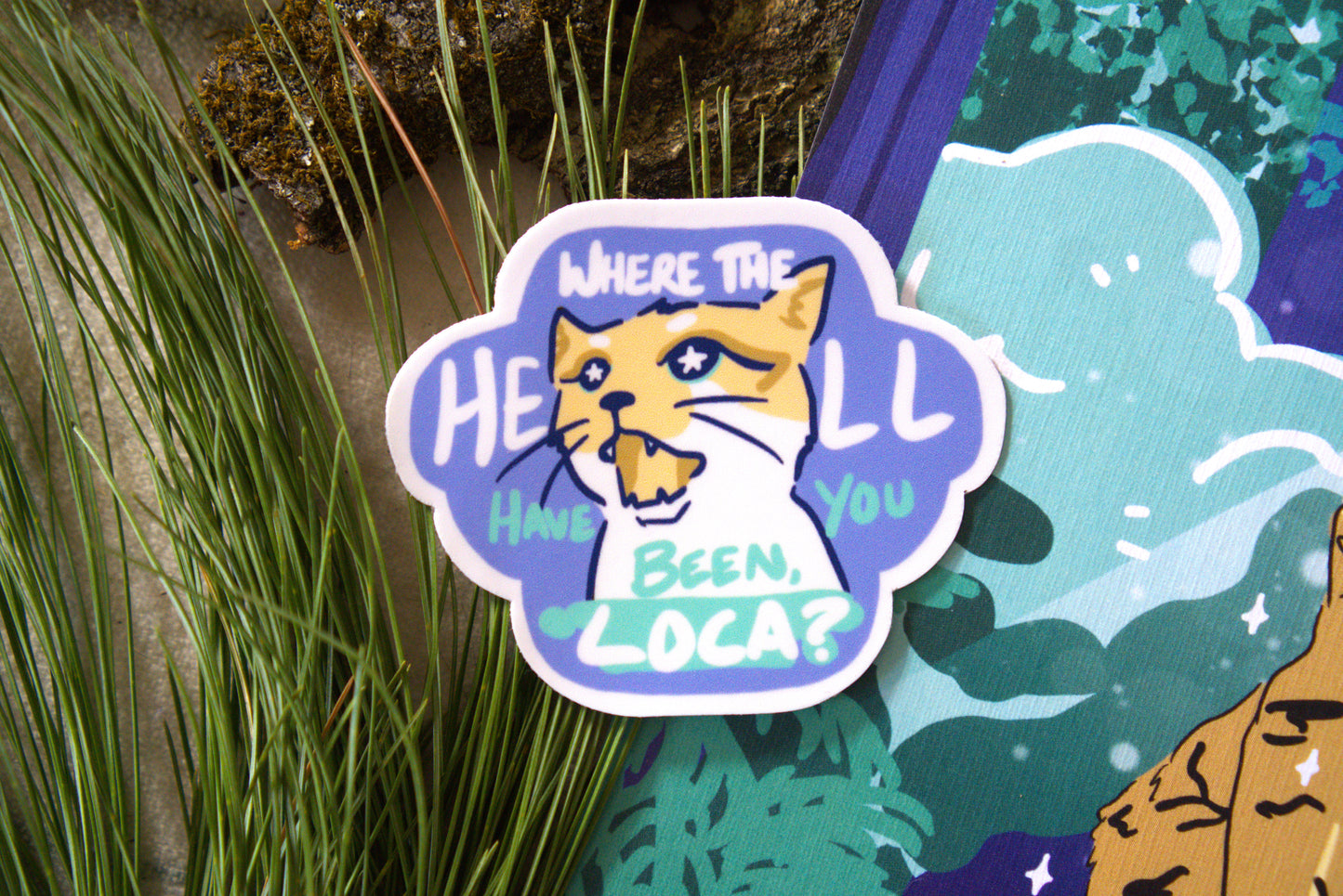 Litter Box Saga Waterproof Vinyl Cat Stickers
