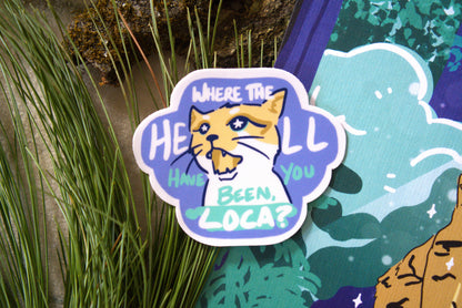 Litter Box Saga Waterproof Vinyl Cat Stickers