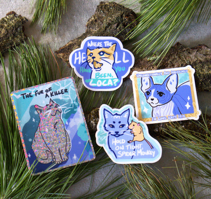 Litter Box Saga Waterproof Vinyl Cat Stickers