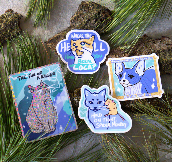 Litter Box Saga Waterproof Vinyl Cat Stickers