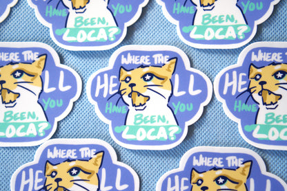 Litter Box Saga Waterproof Vinyl Cat Stickers