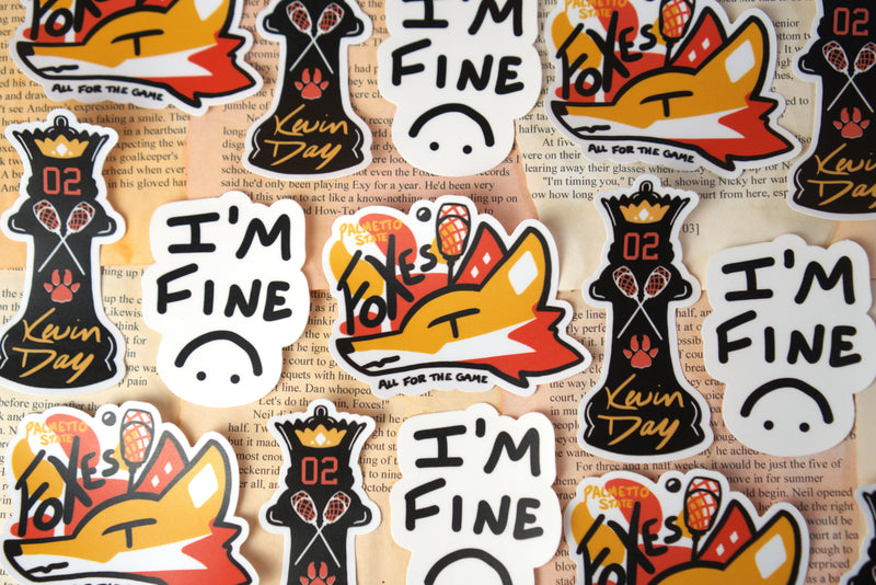 AFTG Waterproof Vinyl Stickers| Foxes | Neil | Kevin