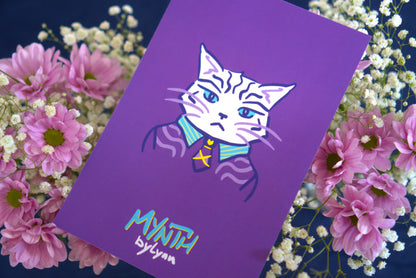 Stray Queen 6x9 Linen Art Print