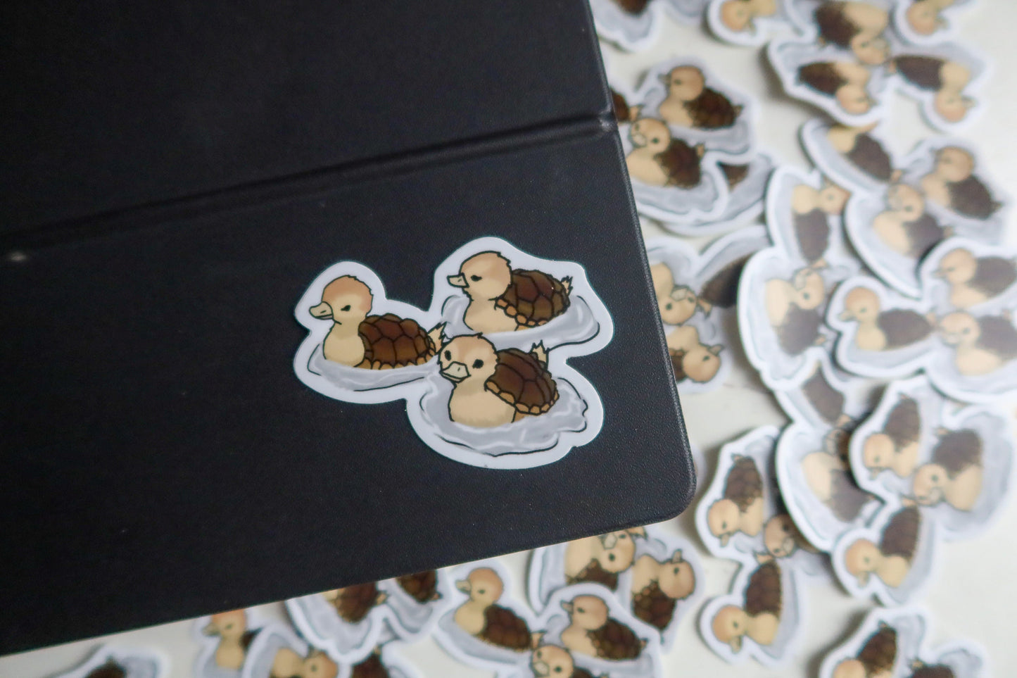 Turtle Ducks Sticker