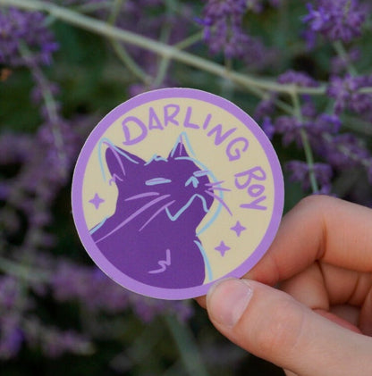 Darling vs Demon Cute Cat Sticker