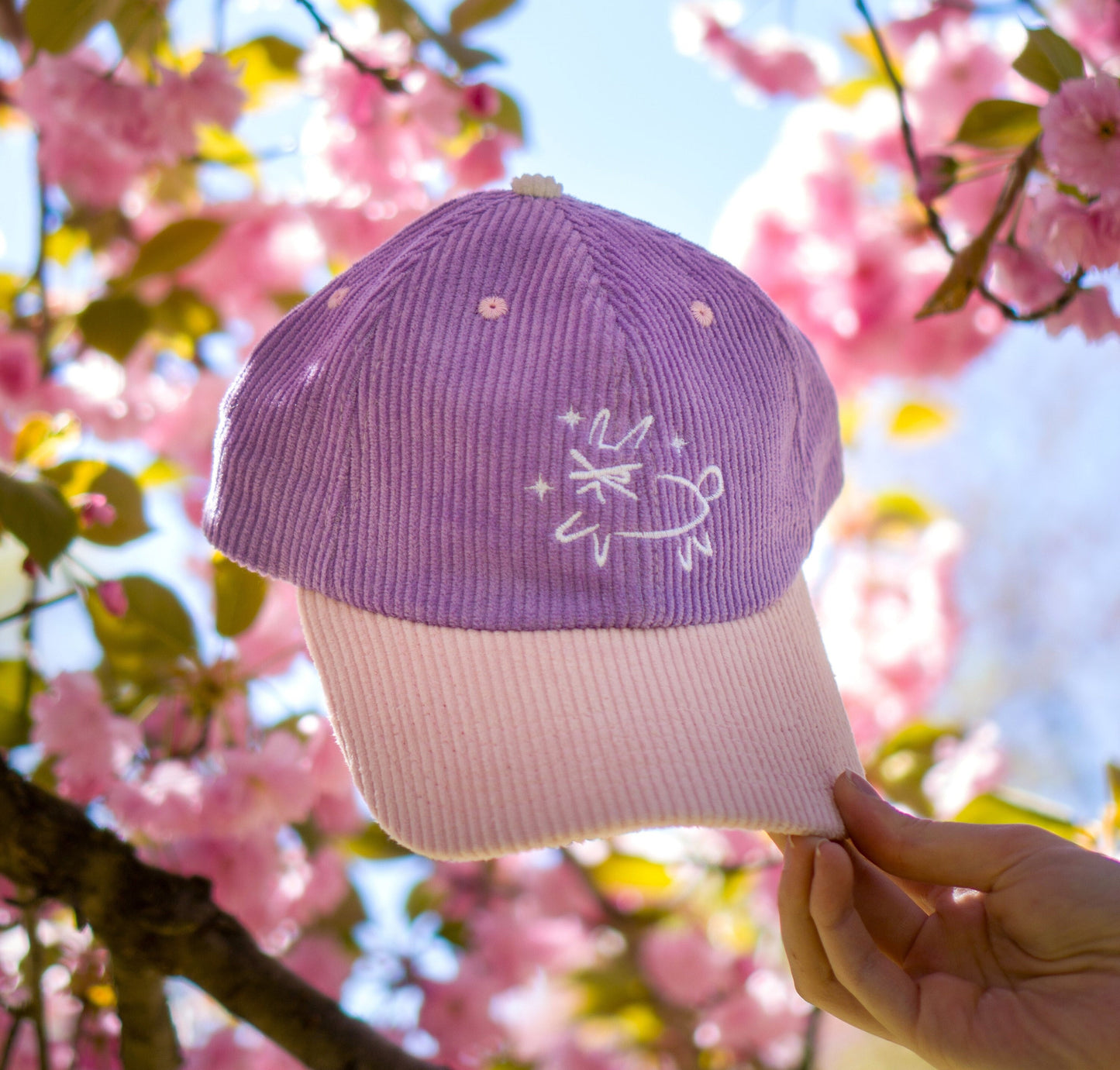 BUNNY FRiENDS Cotton Corduroy Navy Dad Hat