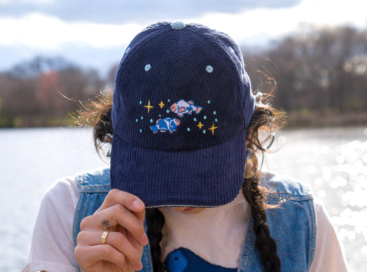 FiSH FRiENDS Cotton Corduroy Navy Dad Hat