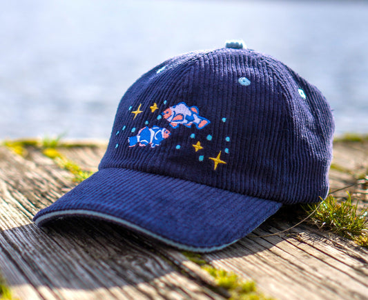 FiSH FRiENDS Cotton Corduroy Navy Dad Hat