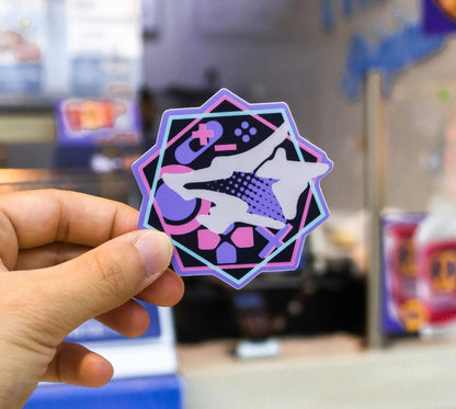 Silver Wolf Star Rail Vinyl Sticker
