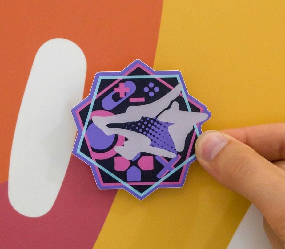 Silver Wolf Star Rail Vinyl Sticker
